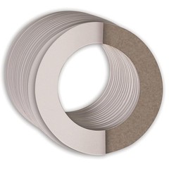 Self Adhesive Wreath Ring Chipboard 9 Inch Diameter Pack of 24 Craft Trims