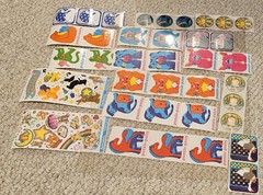 Lot 35 Vintage Illuminations Stickers 1979 81 83 84 Fantasies Teddies Frog NOS