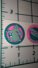 Vintage CTP Scratch N Sniff Glossy Spearmint Strip Of 3