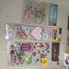 Princess Stickers & Magnet For Scrapbooking Lot Of 25