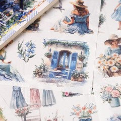 Garden Junk Journal Stickers, 50 Sheets, Scrapbook Supplies, Watercolor6018