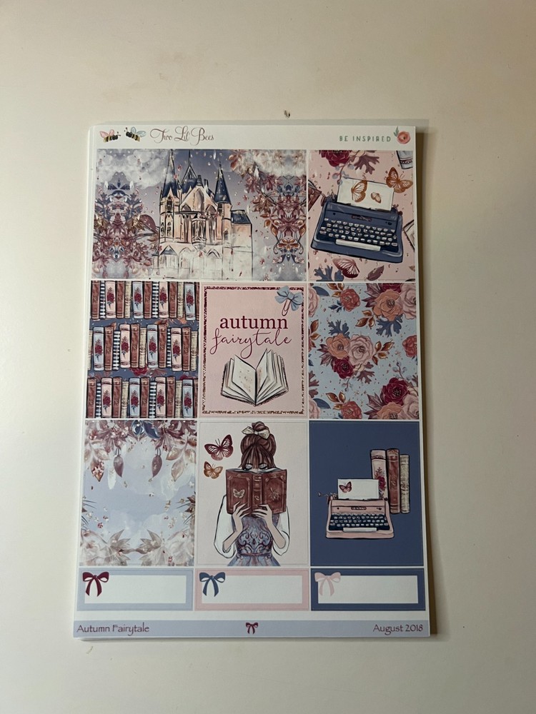 Two Lil Bees Planner Sticker kit: Autumn FairyTale