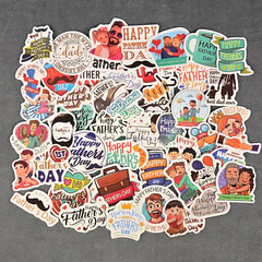 Father’s Day Stickers – Set of 10 Random Stickers – Great for Crafts & Gifts