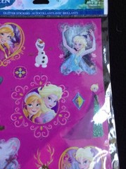 Disney Frozen Glitter Stickers From Hallmark 2 Sheets 22 Stickers