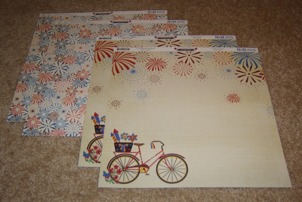 Bo Bunny Double-Sided Paper(4) ~ Celebrating Freedom…Americana