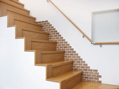 Cogit Wall Stickers, Dark Brown x Light Brown, 200 sheets (100 sheets of each co