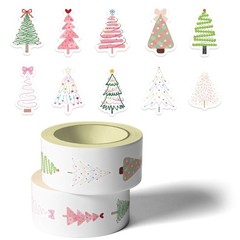 500sheets Cartoon Christmas Tree Stickers Adhesive Tablet Laptop Phone Sticker