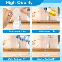 Clear Seal Sticker Labels 2 Inch round Circle Wafer Stickers/Labels 2 Inch Round
