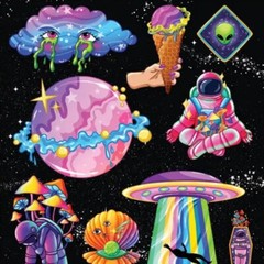 Violette Stickers – Space Jam – 1 Sticker Sheet for Stationary & More