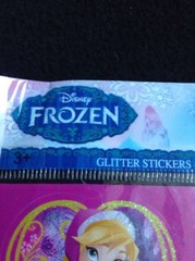 Disney Frozen Glitter Stickers From Hallmark 2 Sheets 22 Stickers
