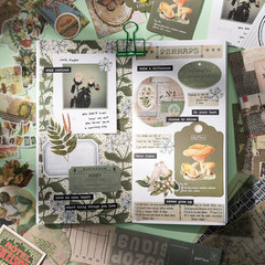 Aesthetic Scrapbook Kit, Junk Journal Scrapbooking Supplies, Vintage Journali…