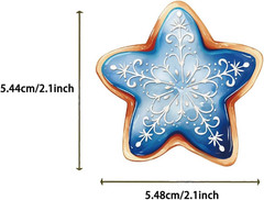 50PCS Winter Aesthetic Stickers, Cute Blue Christmas Stickers for Kid Teen Adult