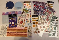 Scrapbook Lot, Holiday And Seasonal Stickers & Embellishments Mostly New