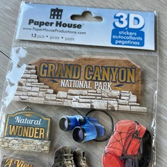 Grand Canyon 3D Stickers Paper House Hiking Scrapbooking Journaling