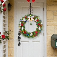 2 PCS Wreath Hangers for Front Door 15.5″ Wreath Hook Over The Antique Copper