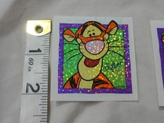 Sandylion Stickers ~ Winnie The Pooh’s TIGGER ~ 2 Collectible Prizmatic Square