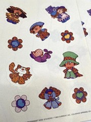Vintage 80’s Current Inc. Calico Crossings Cute Kids W/ Animals sticker sheets