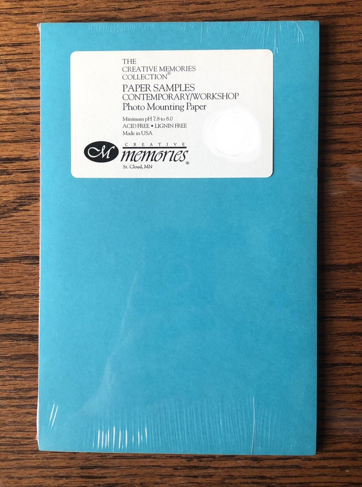 NOS Creative Memories Photo Mounting Paper PAPER SAMPLES CONTEMPORARY WORKSHOP