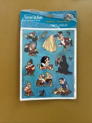 Vtg Disney Snow White Stickers Lot (4) New Packages