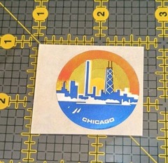 Vintage Cardesign HOT SPOTS Foil Mylar Sticker Mod VTG 80s CHICAGO
