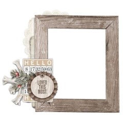 Simple Stories ~ SIMPLE VINTAGE WINTER WOODS ~ Chipboard Frames