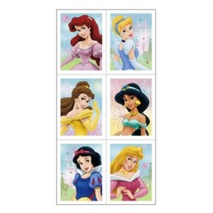 Disney Princess Fairytale and Friends Party Favor Stickers 4 Sheets Per Package
