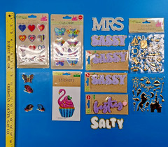 A BARGAIN LOT OF 20 MISC PACKS OF UNOPENED CRAFTING STICKERS