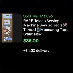 🧵 13 Jolee’s Sewing stickers Machine Scissors Thread Measuring Buttons NIP VHTF