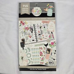 Lot of 4 HAPPY PLANNER Stickers, Neutral Pastel Pink Themes, almost 3000 pieces