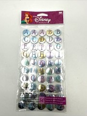 Disney Ariel LITTLE MERMAID ABC Stickers NEW SEALED