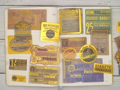 Vintage advertisement gold foil Washi Stickers | poster ads sticker washi stick