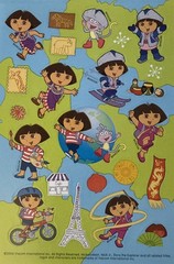 DORA THE EXPLORER AROUND THE WORLD Stickers(23pc)AGC •Cartoon•Adventure•Travel