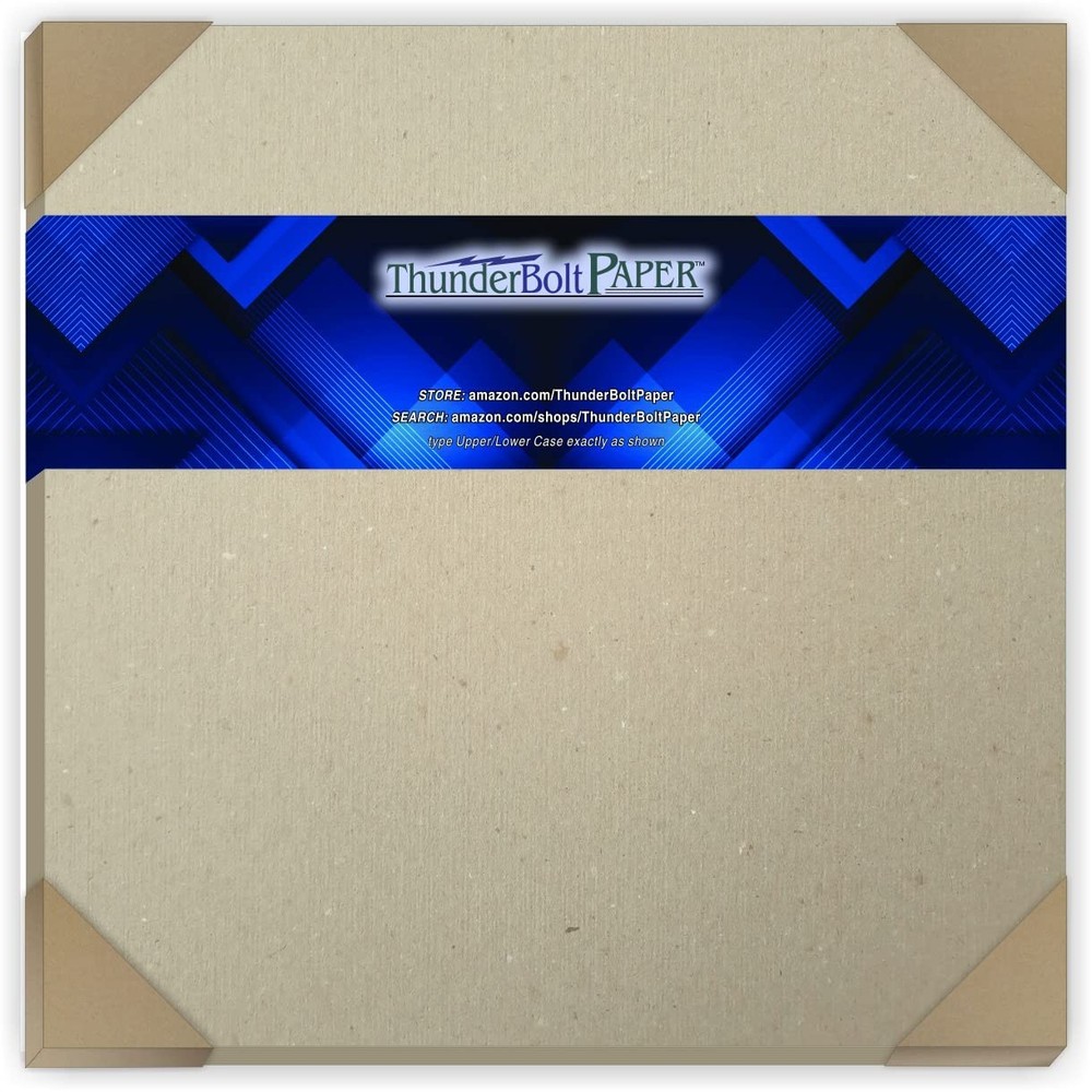 Thunderbolt Paper 25 Sheets Chipboard 46Pt Point 12 X 18 Inches Heavy Weight