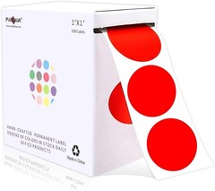 Color-Coding Dot Stickers – Bright Red, 1000 Pack