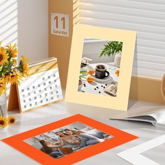 Picture Frame Mats 15 Pack 8×10 for 5×7 Photos Mixed Colors Bevel Cut Art Displa