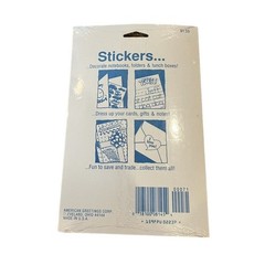 AMERICAN GREETINGS FORGET ME NOT Floral STICKERS 4 SHEETS NEW FLOWERS Vintage