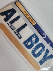 Rub-Ons Transfers – ALL BOY Phrase Family Words – RETIRED # 27