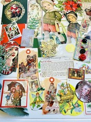 VTG Christmas Ephemera Junk Journaling Victorian Elf Fairy Crafting Pack 70 Pcs