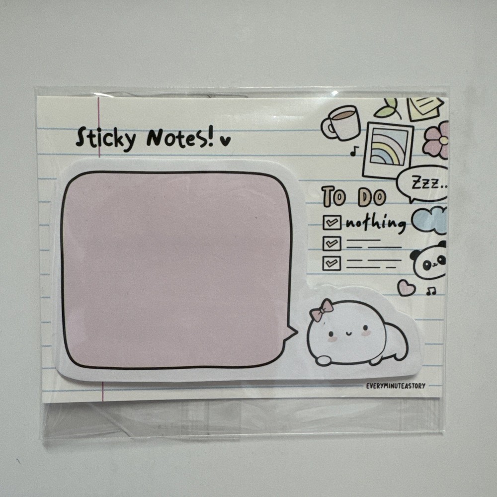 Every Minute A Story Sticky Notes Notepad EMAS Brand New