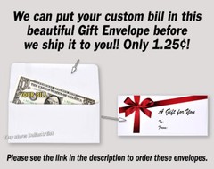 CUSTOMIZED COLOR $2 Dollar Bill with ur NAME & Picture! Made w/ Real Cash Money