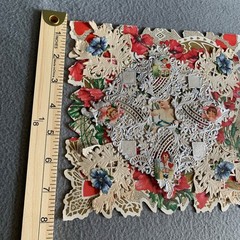 Victorian Die-Cut Paper Lace Valentines Day Vintage