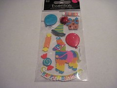Stickers Sandylion Dimensional Happy Birthday Pinata Candy Balloons Hat Present