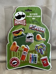 Pringles 10 Piece Puffy Sticker Set Cool Fun Snack Attack Pop Icon Popstar Pop