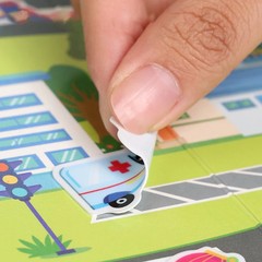 1 Book Jelly Sticker Book Quiet Book DIY Fun for Children’s Scene Stickers