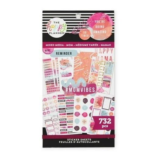 The Happy Planner Stickers – Enjoy The Little Things – Happy Mom -732 Pieces