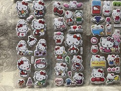 Retro Vintage Look Hello Kitty 3D Bubble Puffy Stickers 3 sets (#9)