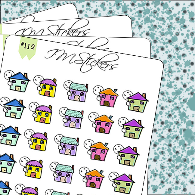 Home Sweet Home Payment Buy Sell Reminder Hand Drawn Planner Stickers Tracker