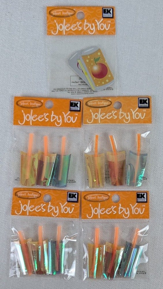 Lot 5 Jolee’s Boutique Drink Stickers Soda Cans Drink w Straw Repeats