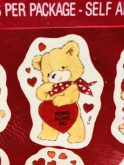 New Vintage Forget Me Not – American Greetings Valentine Stickers Sealed