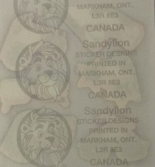CRAZY GLASSES Stickers(6pc) Sandylion•Chunky•Heart •Sunglasses•Stars•Rainbow•